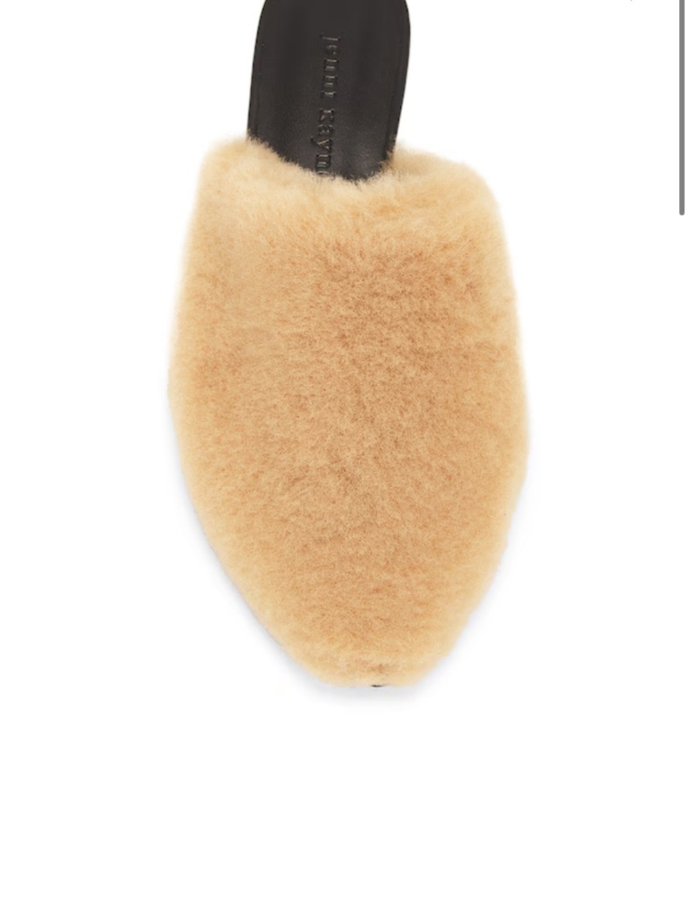Jenni Kayne Camel Shearling Slip-On Mule - Picture 4 of 9